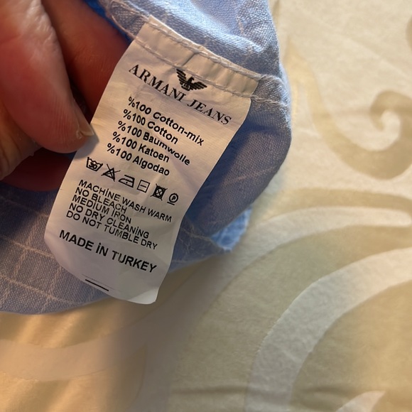 ARMANI Jeans casual button down XXL - Picture 6 of 6